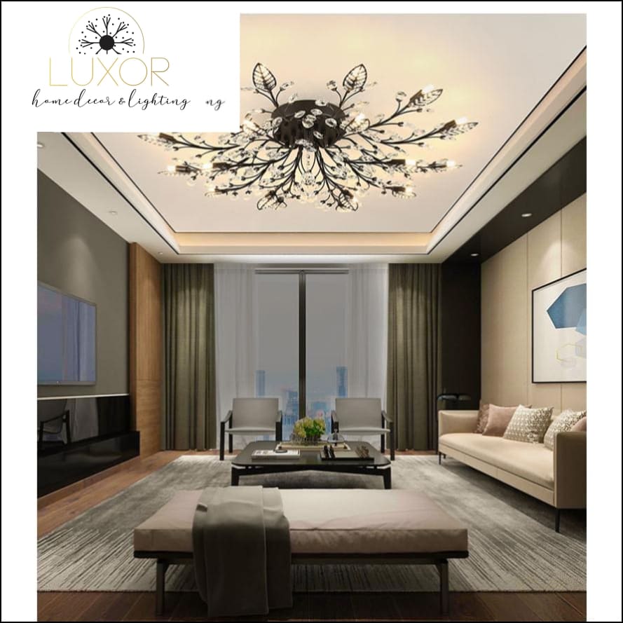 ceiling lights Alexa Luxury Crystal Ceiling Lamp - Luxor Home Decor & Lighting