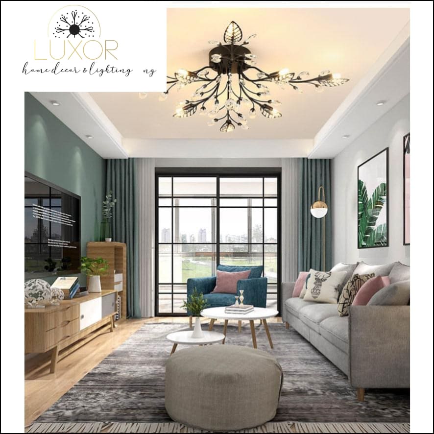 ceiling lights Alexa Luxury Crystal Ceiling Lamp - Luxor Home Decor & Lighting