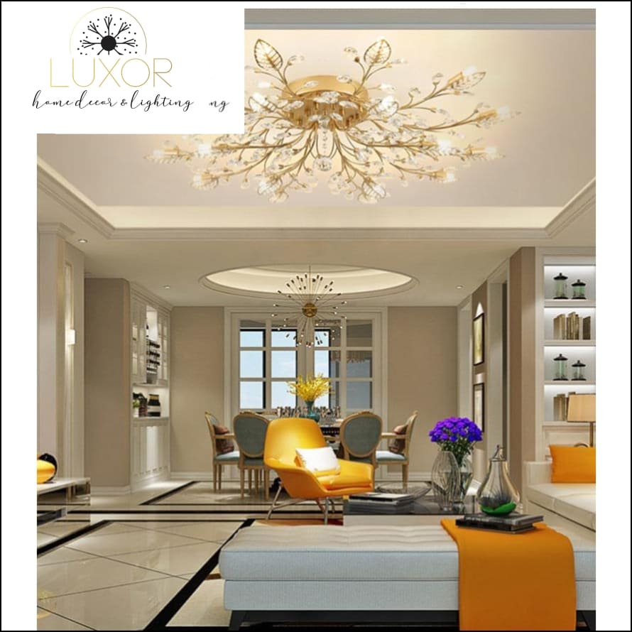 ceiling lights Alexa Luxury Crystal Ceiling Lamp - Luxor Home Decor & Lighting