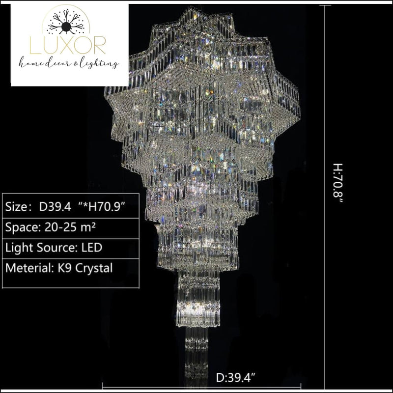 Alexoria Multi- Tier Crystal Chandelier