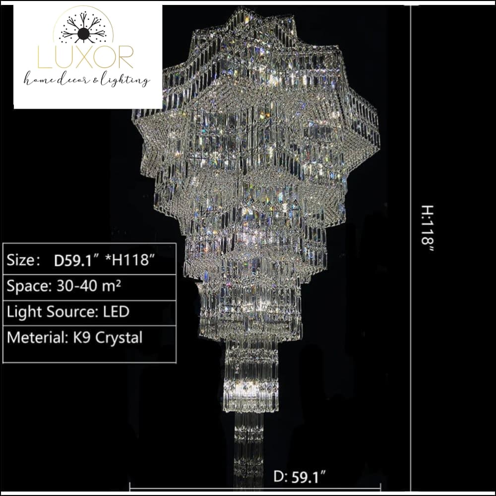 Alexoria Multi- Tier Crystal Chandelier