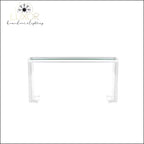 Alibri Clear Console Table