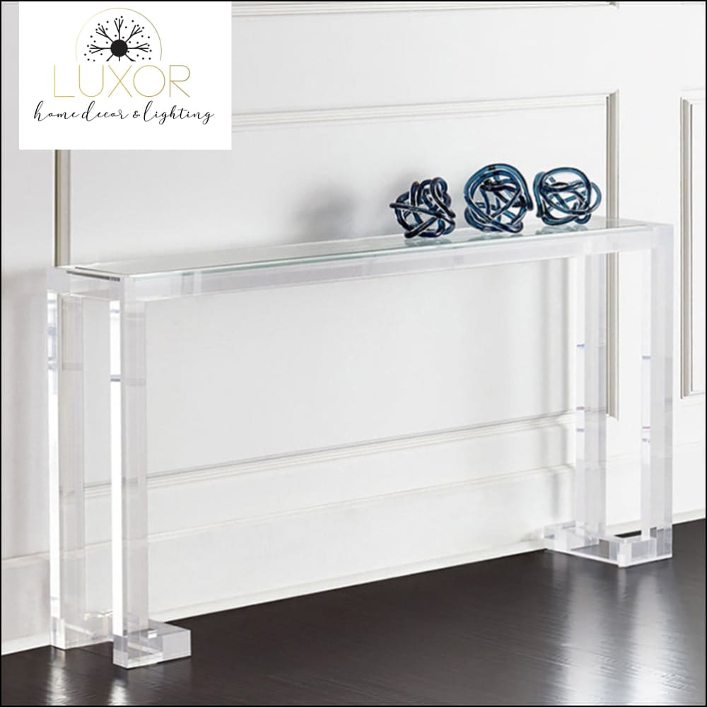 Alibri Clear Console Table