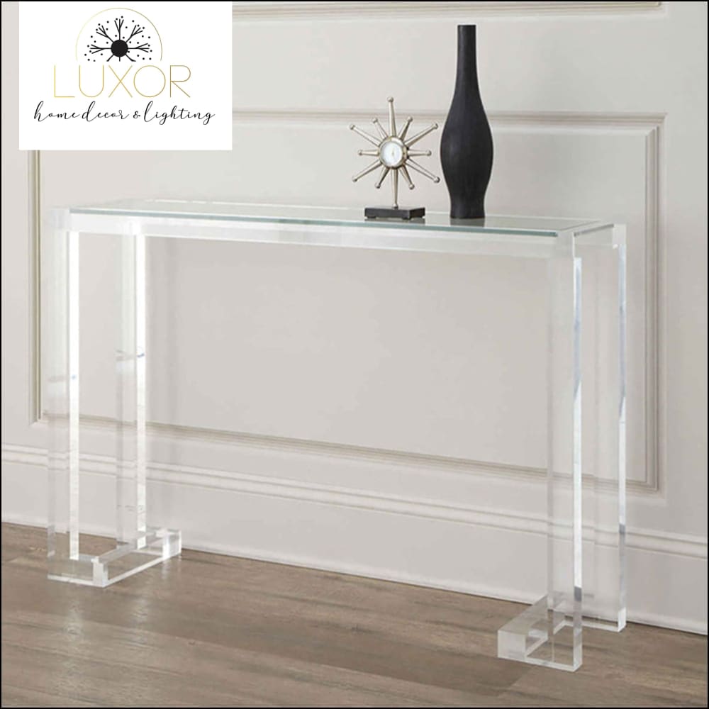 Alibri Clear Console Table