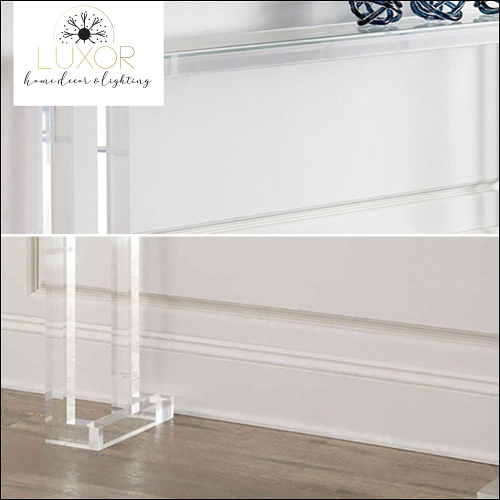 Alibri Clear Console Table