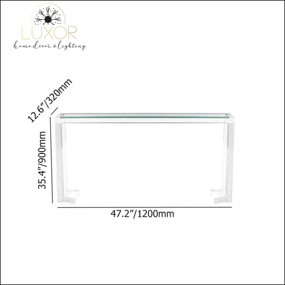 Alibri Clear Console Table