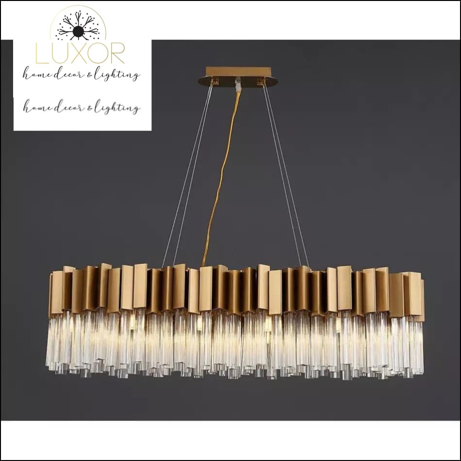 chandeliers Alice Rectangle Crystal Chandelier - Luxor Home Decor & Lighting