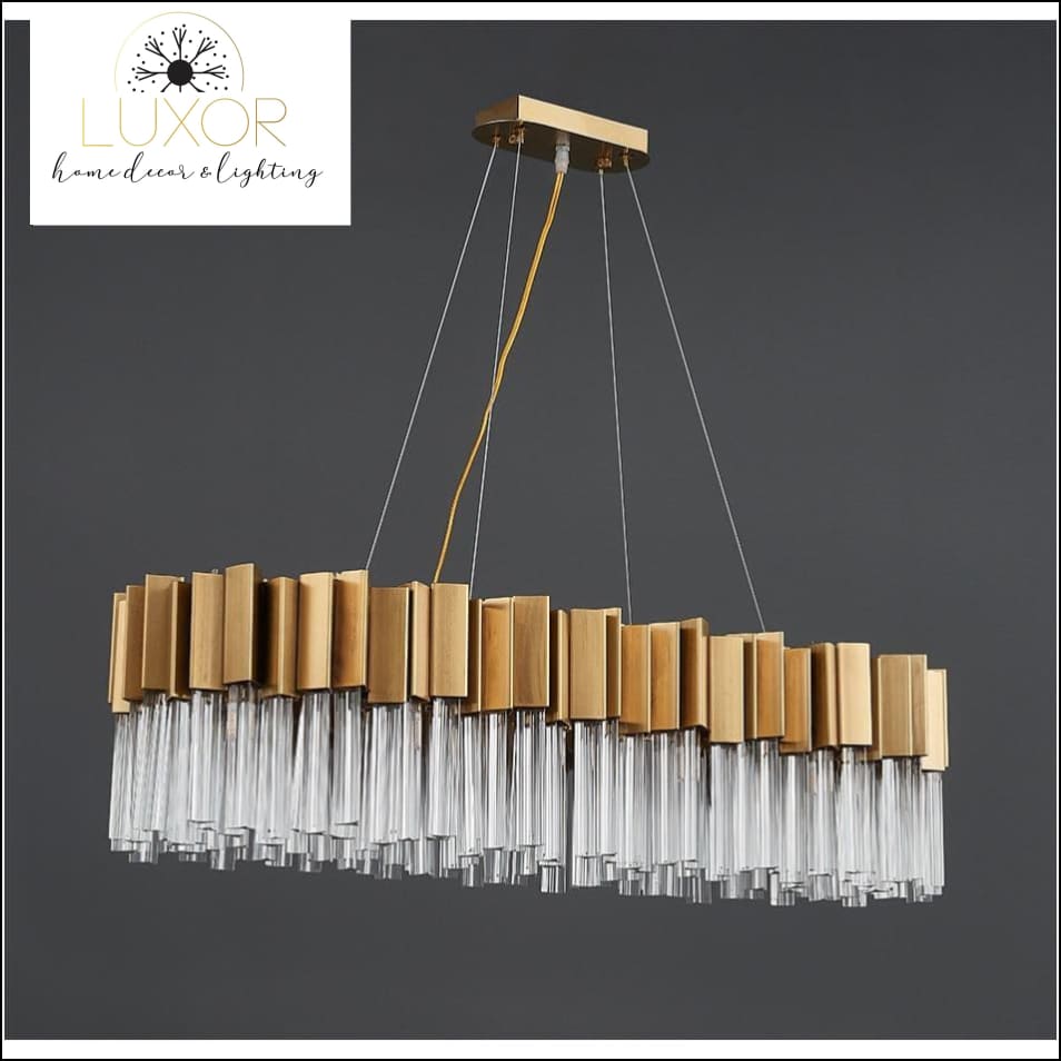 chandeliers Alice Rectangle Crystal Chandelier - Luxor Home Decor & Lighting