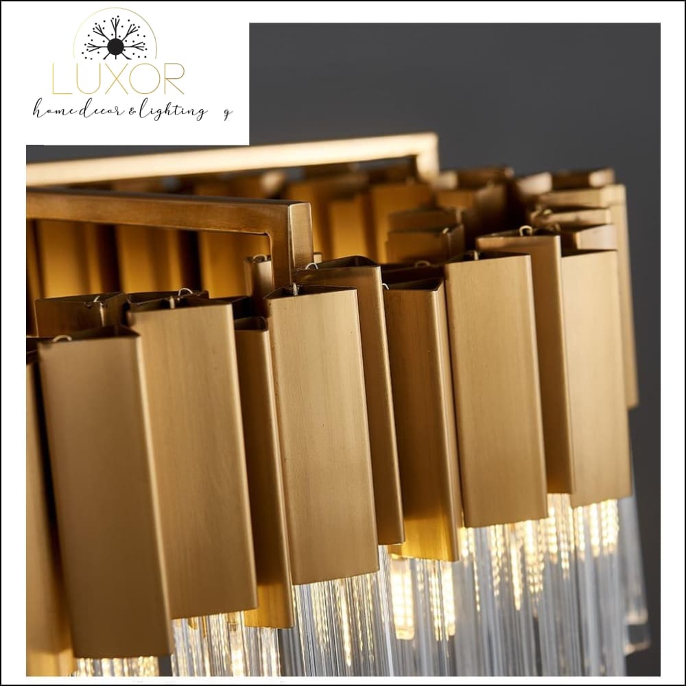 chandeliers Alice Rectangle Crystal Chandelier - Luxor Home Decor & Lighting