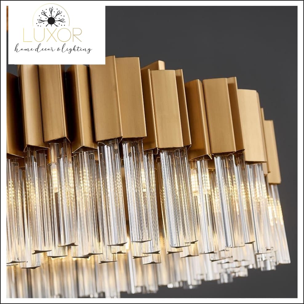 chandeliers Alice Rectangle Crystal Chandelier - Luxor Home Decor & Lighting