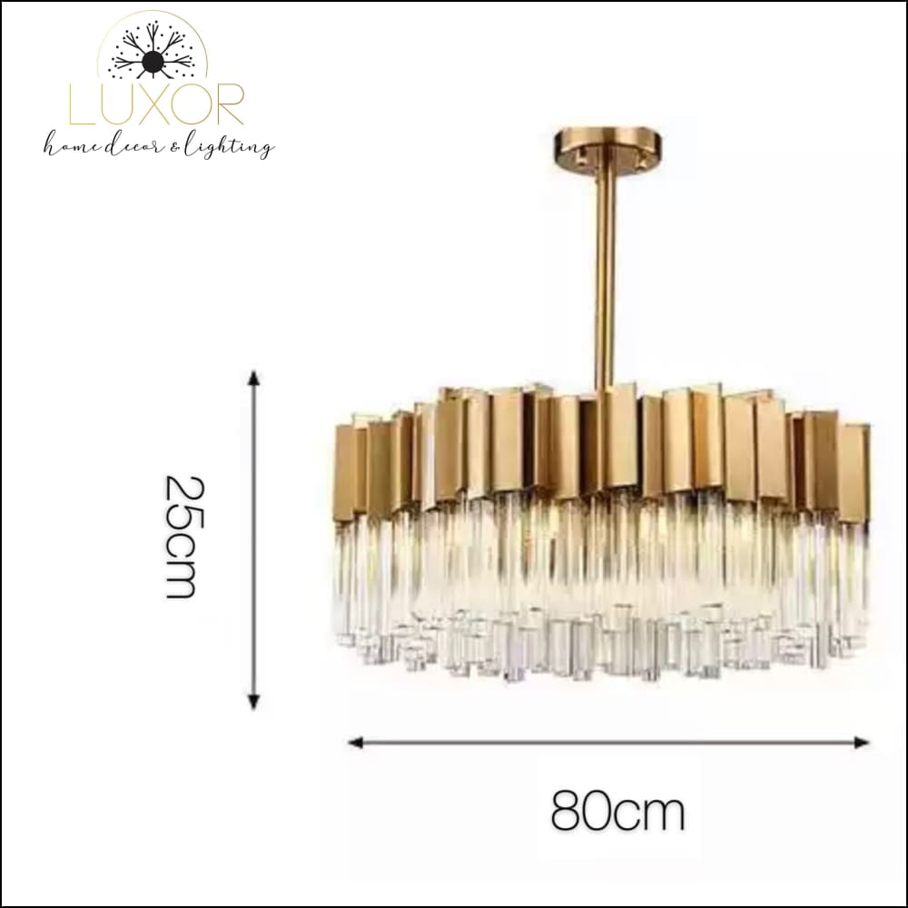 chandeliers Alice Round Crystal Chandelier - Luxor Home Decor & Lighting