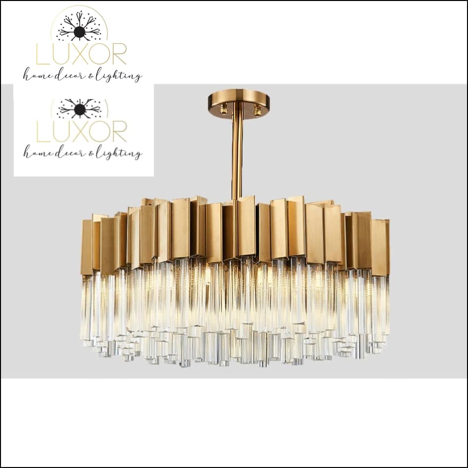 chandeliers Alice Round Crystal Chandelier - Luxor Home Decor & Lighting