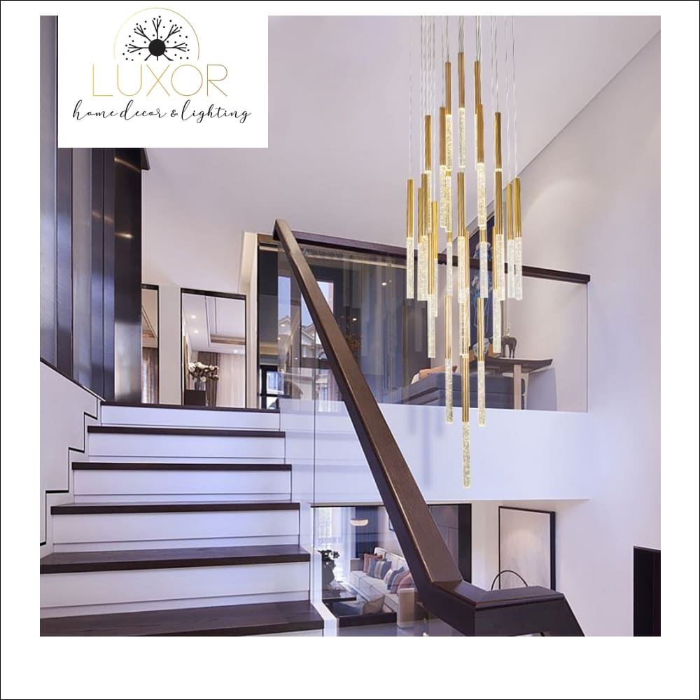 chandeliers Alliance Bubble Crystal Spiral Chandelier - Luxor Home Decor & Lighting