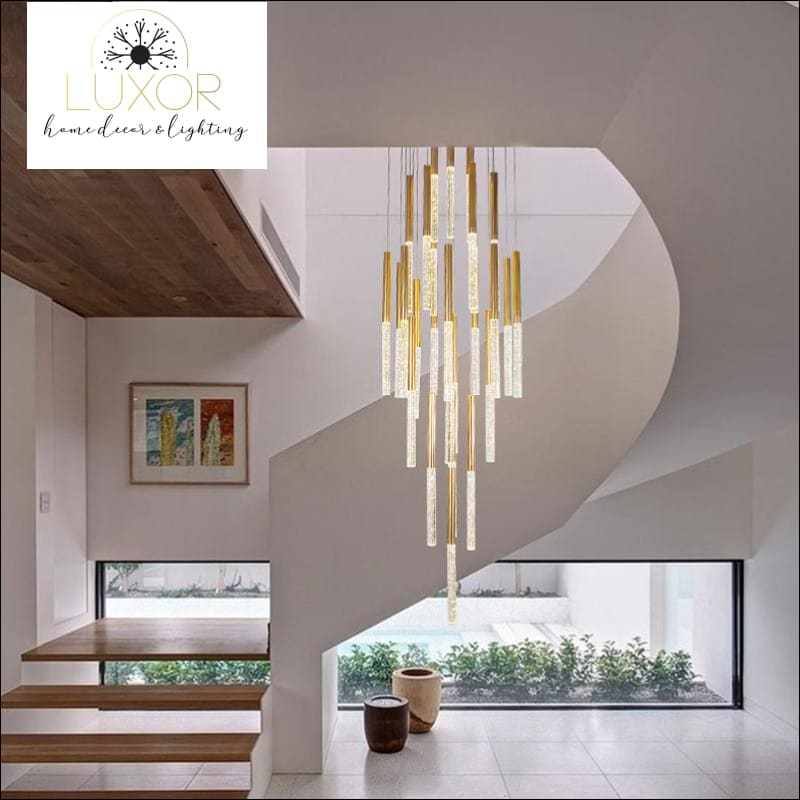 chandeliers Alliance Bubble Crystal Spiral Chandelier - Luxor Home Decor & Lighting