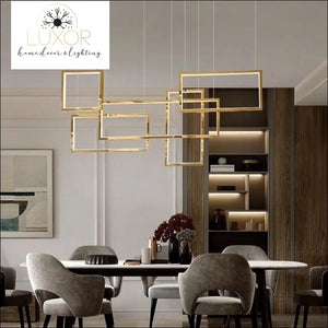 Alpha Lux Gold Chandelier - chandelier