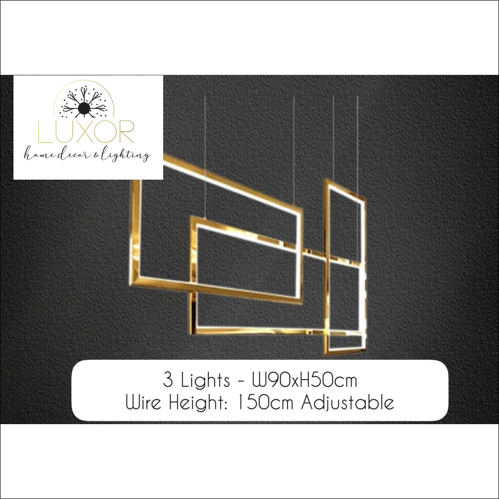 Alpha Lux Gold Chandelier - chandelier