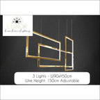 Alpha Lux Gold Chandelier - chandelier