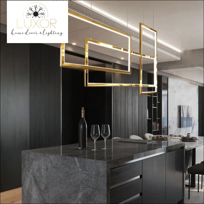 Alpha Lux Gold Chandelier - chandelier