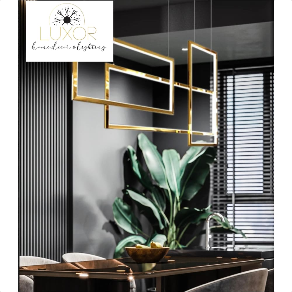 Alpha Lux Gold Chandelier - chandelier