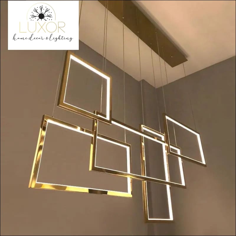 Alpha Lux Gold Chandelier - chandelier