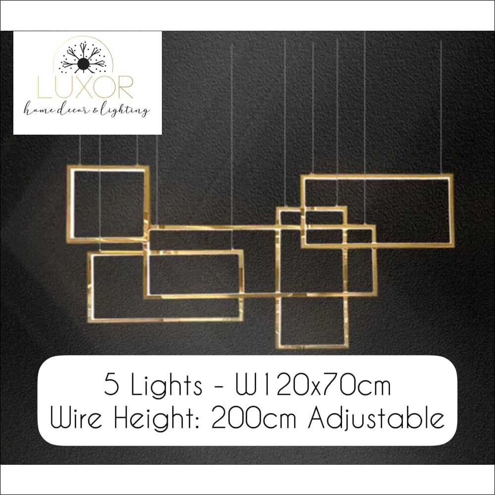 Alpha Lux Gold Chandelier - chandelier