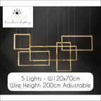 Alpha Lux Gold Chandelier - chandelier