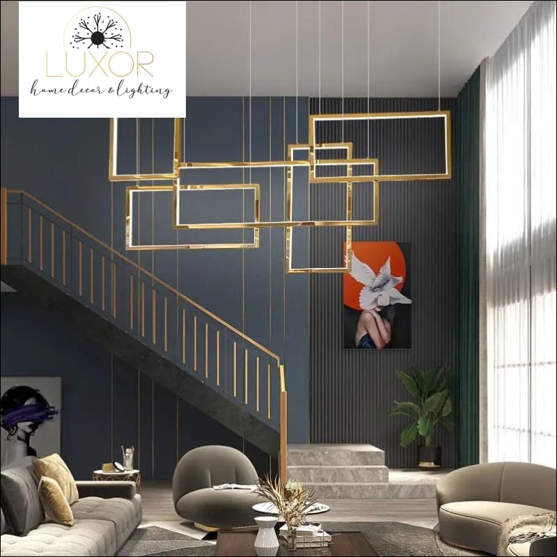 Alpha Lux Gold Chandelier - chandelier
