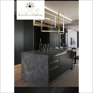 Alpha Lux Gold Chandelier - chandelier