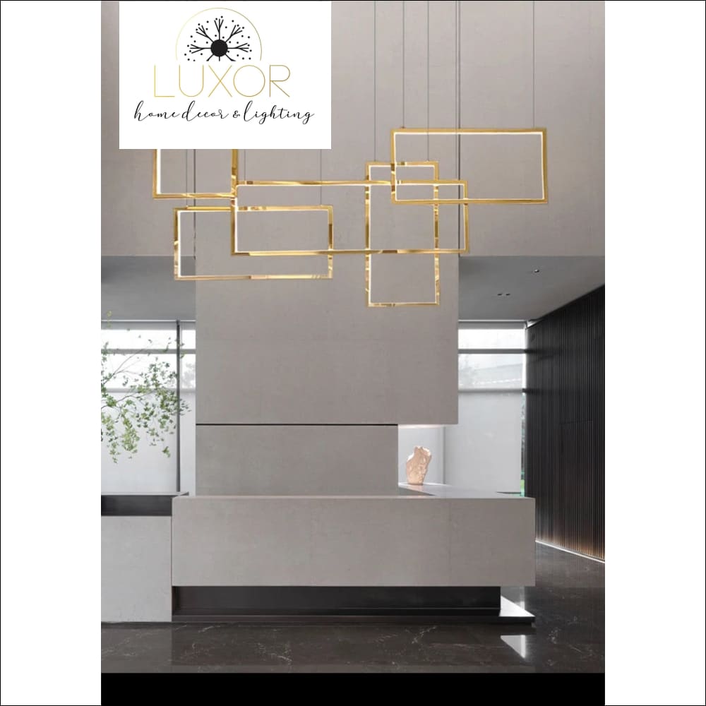 Alpha Lux Gold Chandelier - chandelier