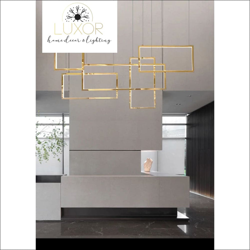 Alpha Lux Gold Chandelier - chandelier