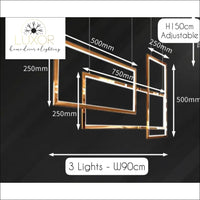 Alpha Lux Gold Chandelier - chandelier