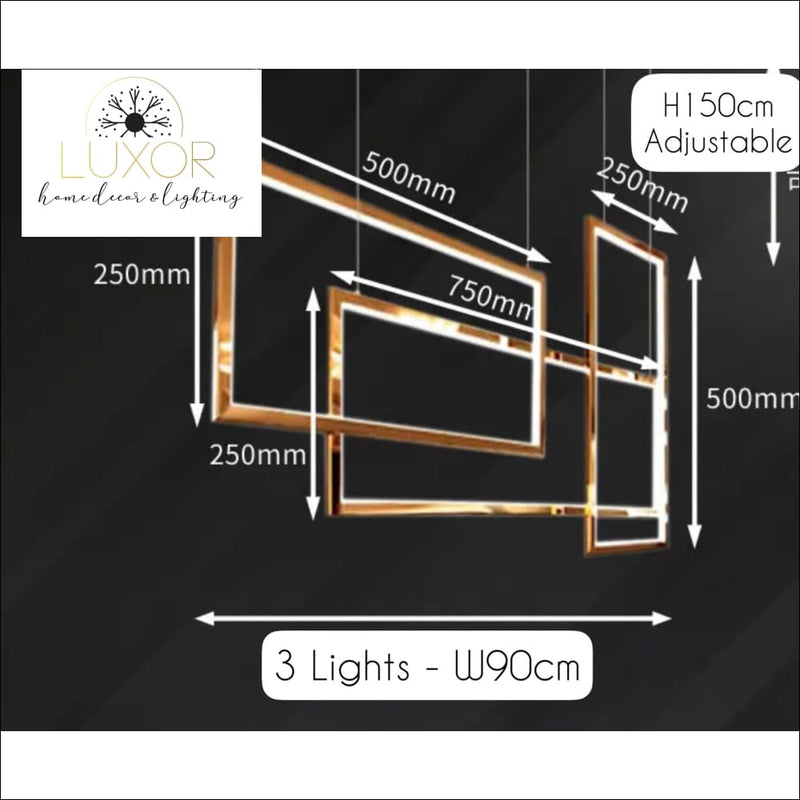 Alpha Lux Gold Chandelier - chandelier