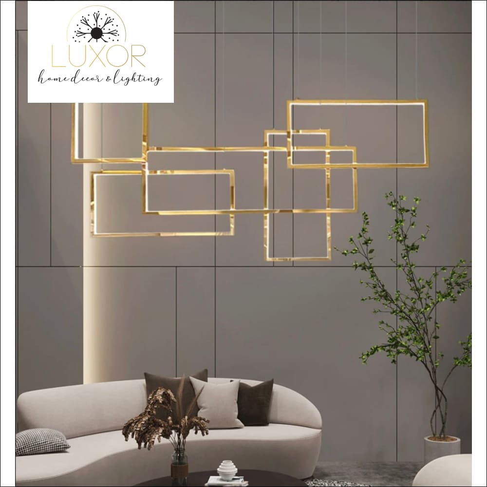 Alpha Lux Gold Chandelier - chandelier