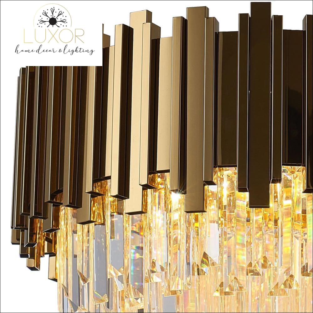 ceiling lights Alveli Copper Crystal Ceiling Lamp - Luxor Home Decor & Lighting