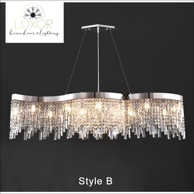 Aly Modern Crystal Chandelier - chandeliers