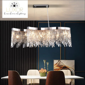 Aly Modern Crystal Chandelier - chandeliers