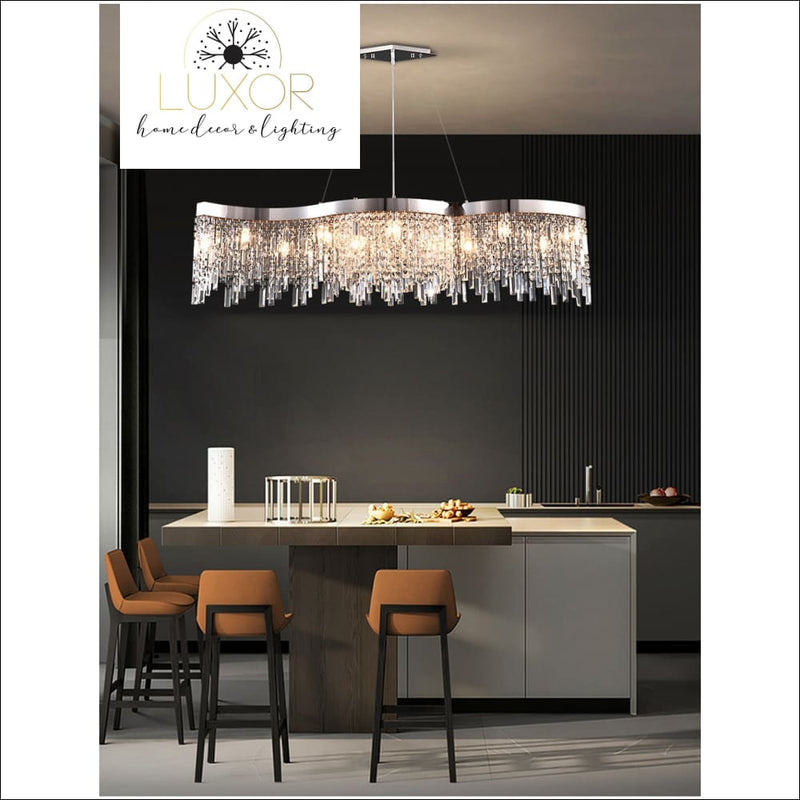 Aly Modern Crystal Chandelier - chandeliers