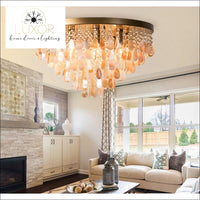 ceiling lights Amber Shell Ceiling Lamp - Luxor Home Decor & Lighting