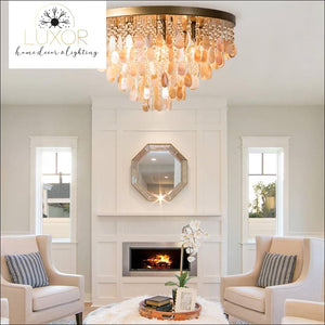 ceiling lights Amber Shell Ceiling Lamp - Luxor Home Decor & Lighting