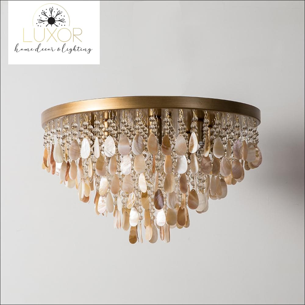ceiling lights Amber Shell Ceiling Lamp - Luxor Home Decor & Lighting