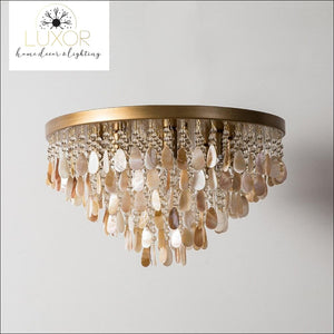 ceiling lights Amber Shell Ceiling Lamp - Luxor Home Decor & Lighting