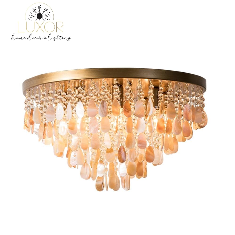 ceiling lights Amber Shell Ceiling Lamp - Luxor Home Decor & Lighting
