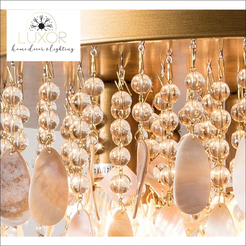 ceiling lights Amber Shell Ceiling Lamp - Luxor Home Decor & Lighting