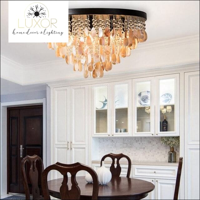 ceiling lights Amber Shell Ceiling Lamp - Luxor Home Decor & Lighting