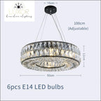 pendant lighting Analise Black Crystal Pendant - Luxor Home Decor & Lighting