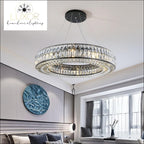 pendant lighting Analise Black Crystal Pendant - Luxor Home Decor & Lighting