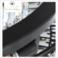 pendant lighting Analise Black Crystal Pendant - Luxor Home Decor & Lighting