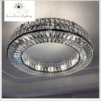 pendant lighting Analise Black Crystal Pendant - Luxor Home Decor & Lighting