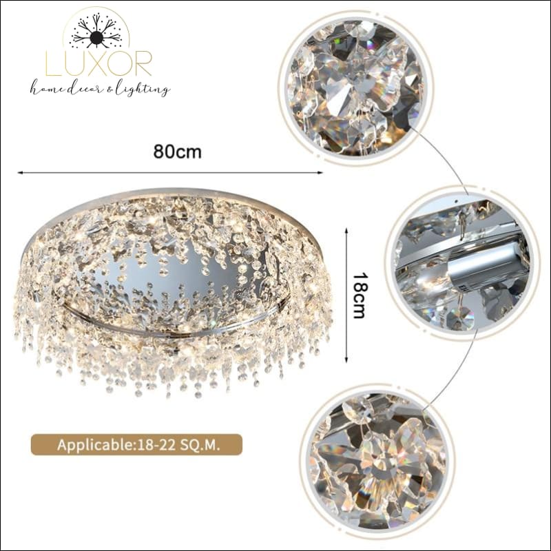 Analise Crystal Ceiling Light - ceiling lighting