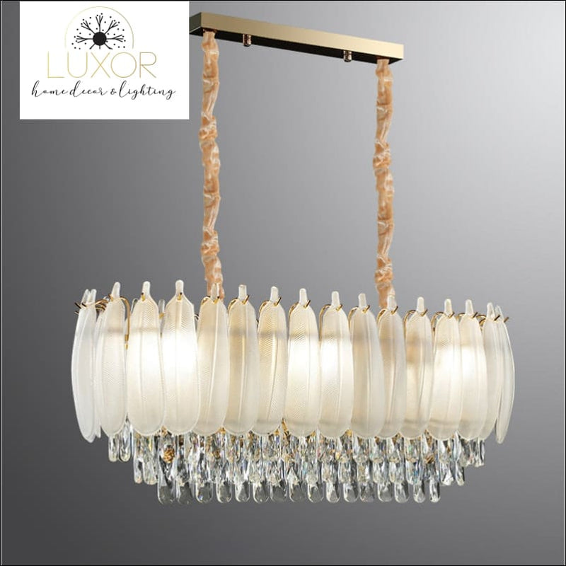 Angel Feather Crystal Chandelier - chandeliers
